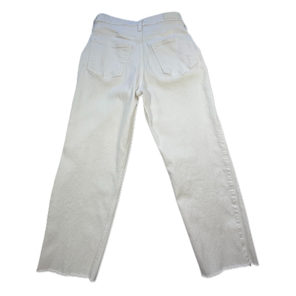 Hollister‎ Ultra High Rise Vintage Straight Jeans 1S W25 L25 White Denim Ankle - Picture 2 of 12